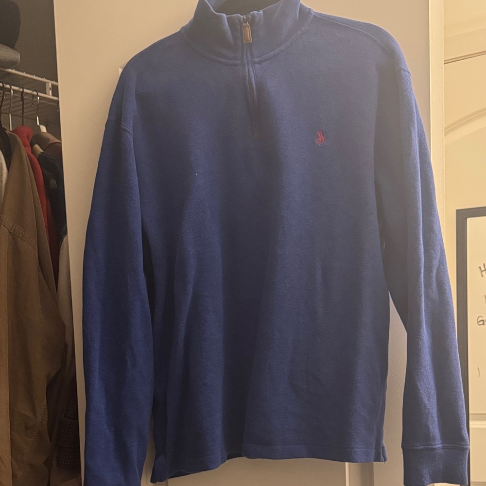 Polo Ralph Lauren Royal Blue Zip-Up Sweater